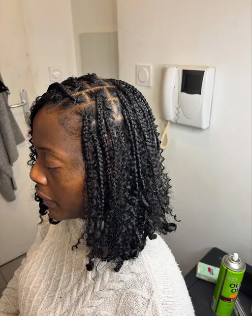 Bohoo braids carré